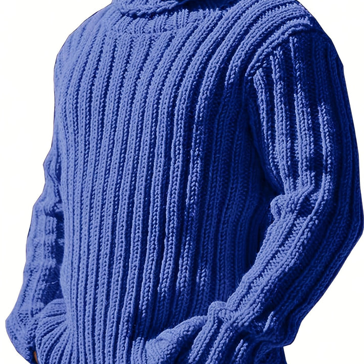 Dexter | Men's Ribbed High Neck Knit Jumper