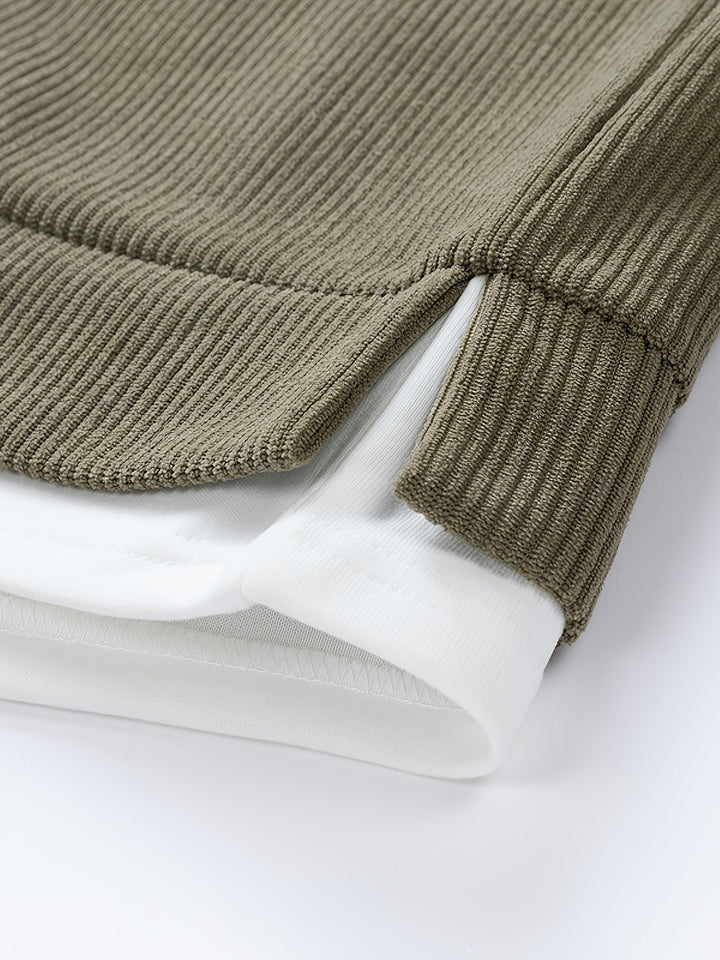 Declan | Men's Layered Crew Neck Sweatshirt