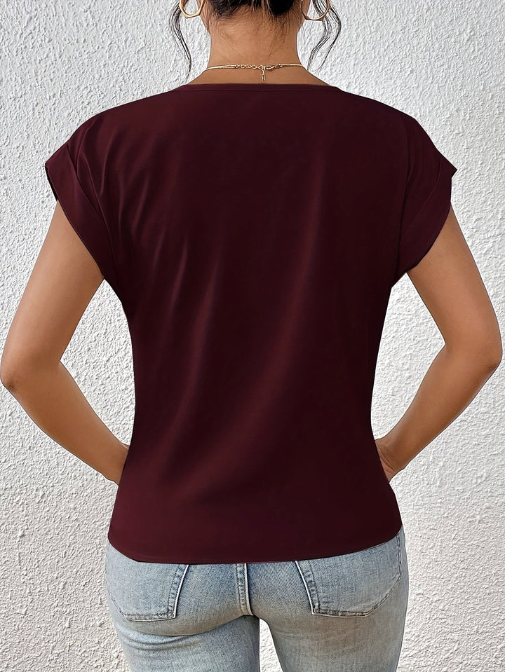 Kay | Women's Knotted V-Neck Top