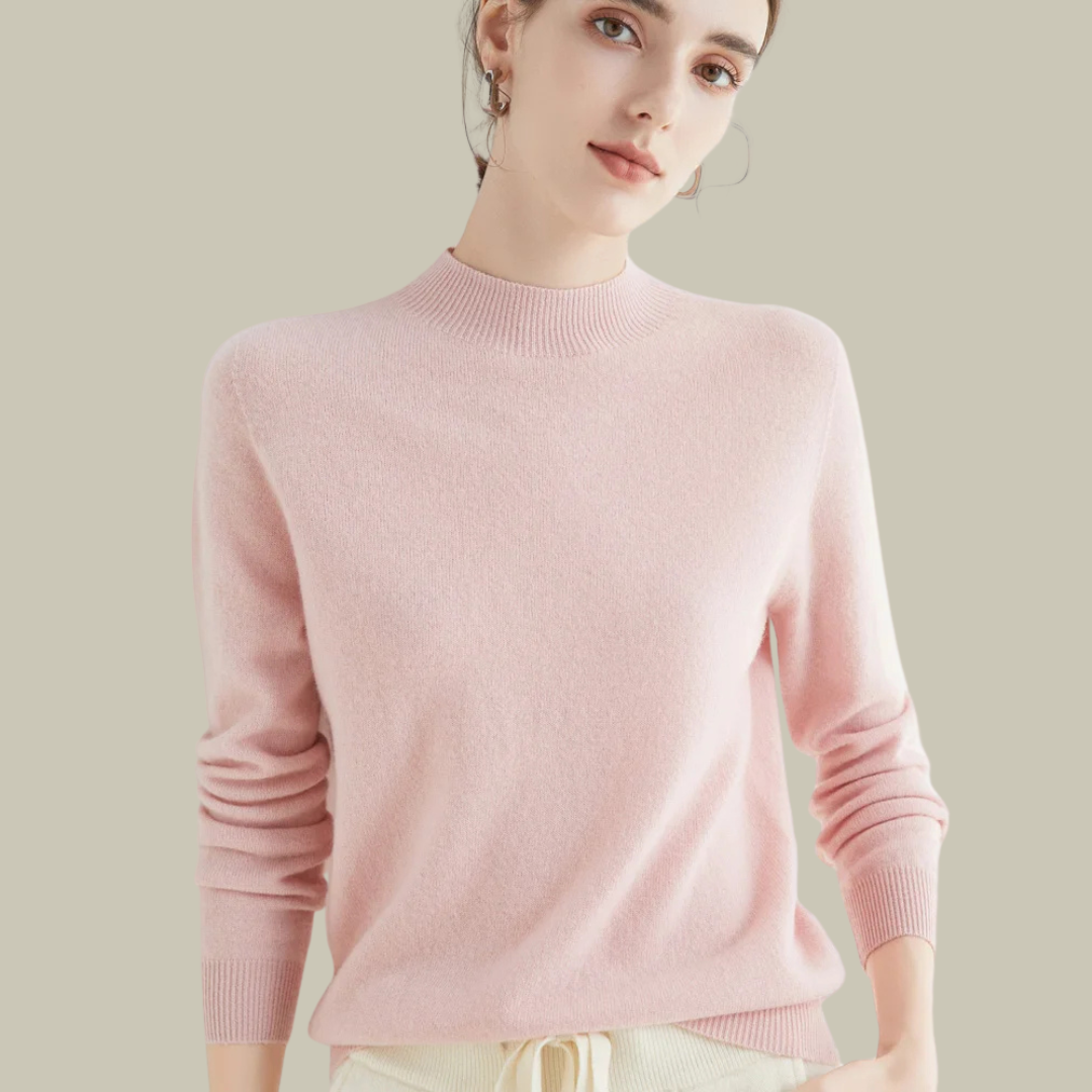 Saskia | Women's Fitted Merino Wool Roll Neck Jumper
