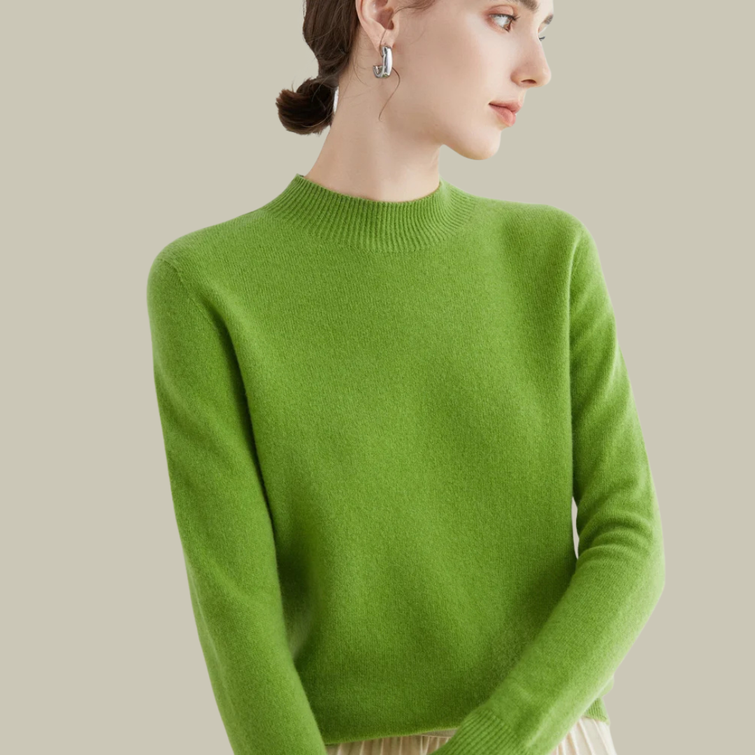 Saskia | Women's Fitted Merino Wool Roll Neck Jumper
