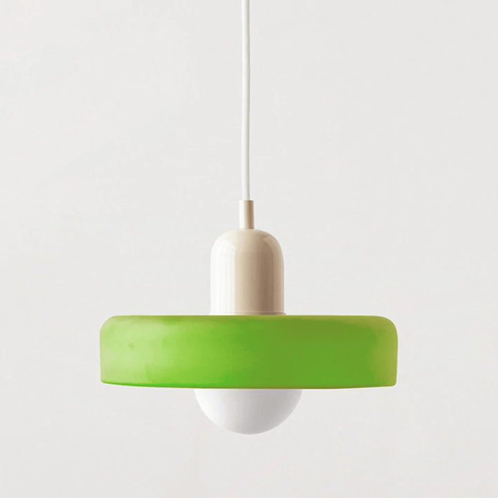 Scandinavian Glass Globe Pendant Light – Modern Minimalist Hanging Ceiling Lamp for Living Room and Dining Room