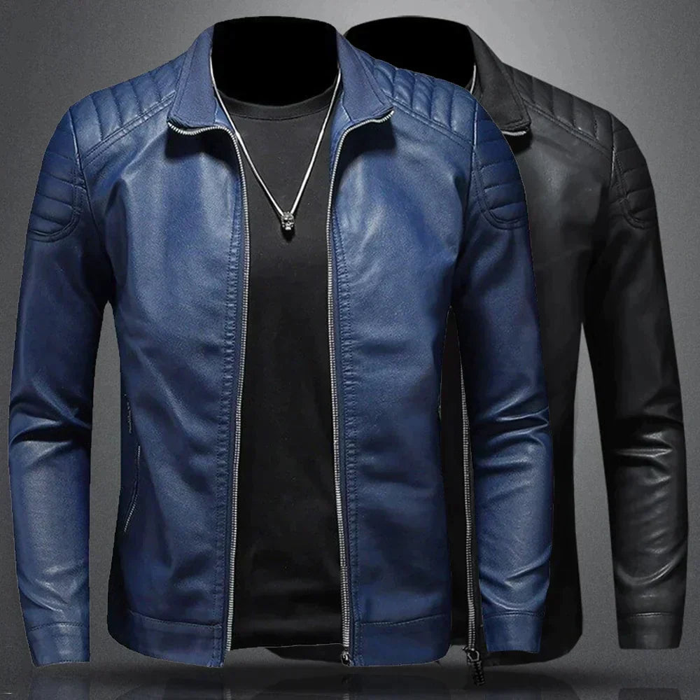 Hector | Men's Quilted Leather Bomber Jacket