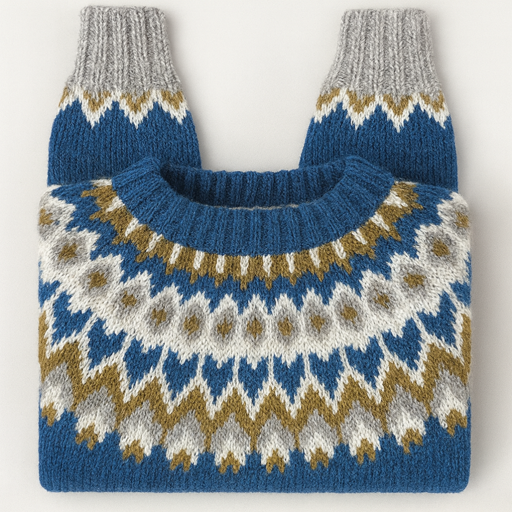 Ingrid | Women's Fair Isle Roll Neck Jumper