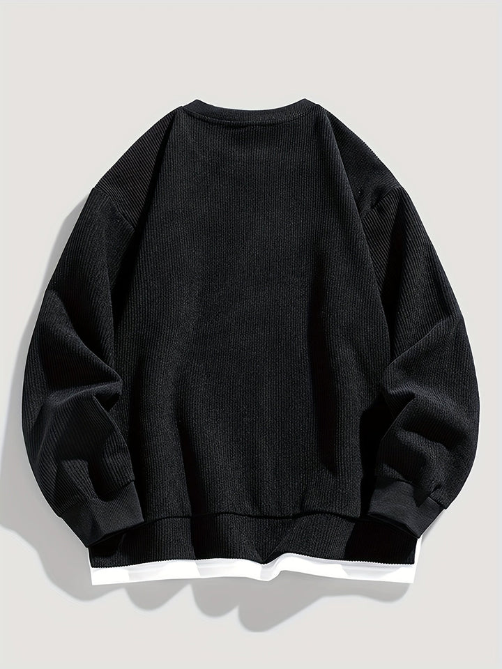 Declan | Men's Layered Crew Neck Sweatshirt