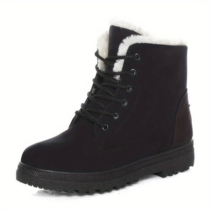 Maelle | Women's Warm Fleece-Lined Lace-Up Winter Ankle Boots