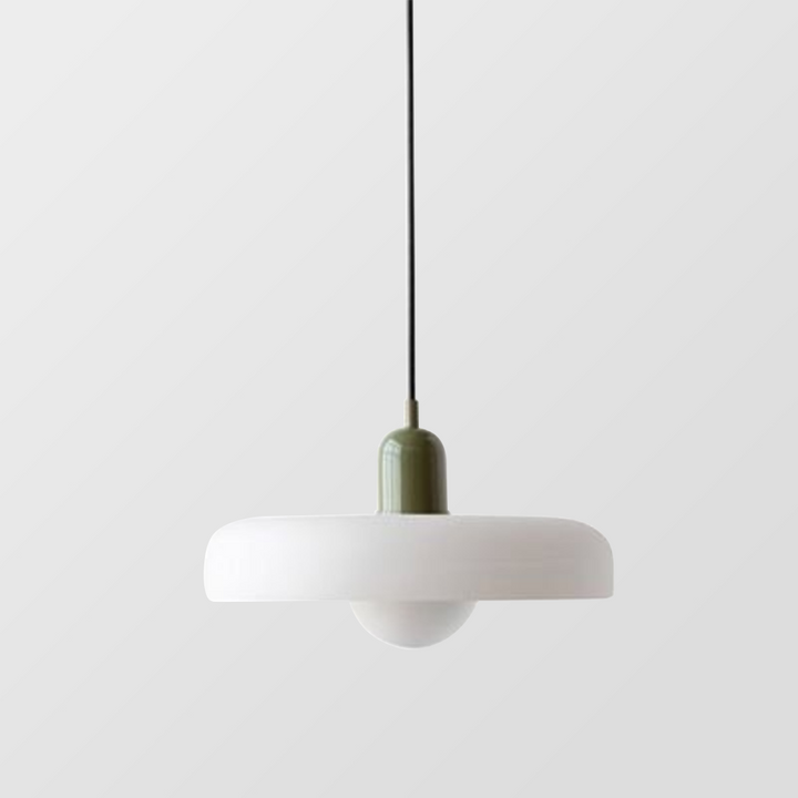 Scandinavian Glass Globe Pendant Light – Modern Minimalist Hanging Ceiling Lamp for Living Room and Dining Room