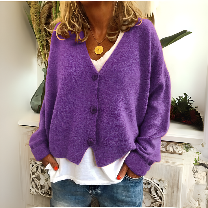 Kitty | Women's Relaxed Fit V-Neck Cardigan
