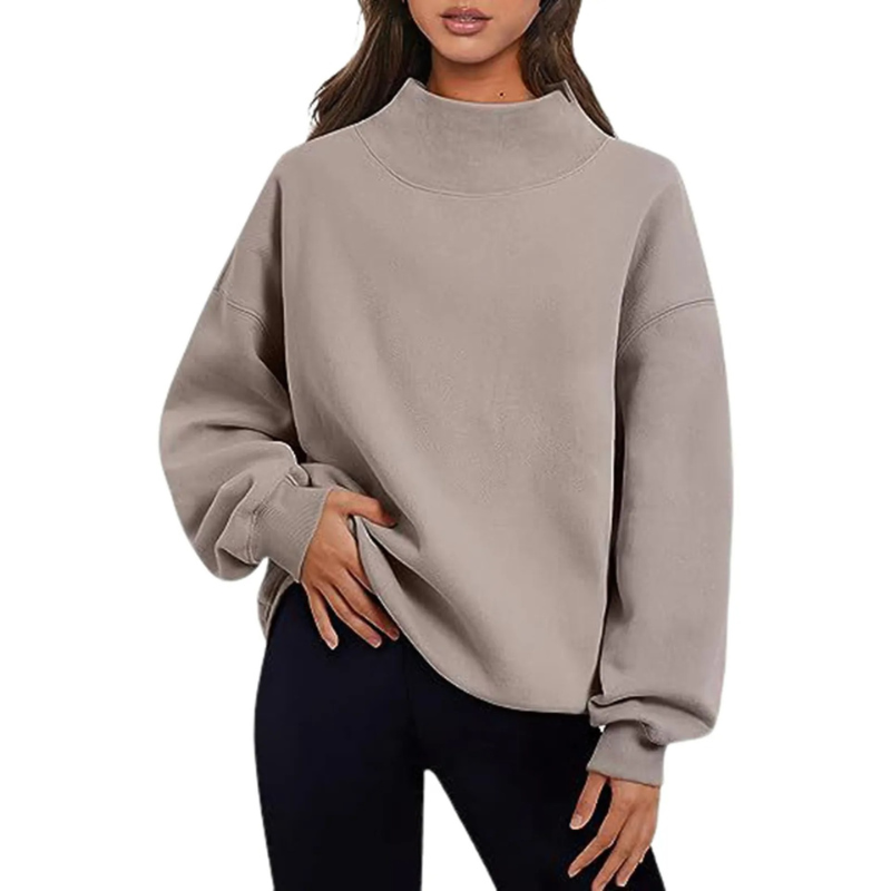 Eleri | Women's Oversized High Neck Sweatshirt