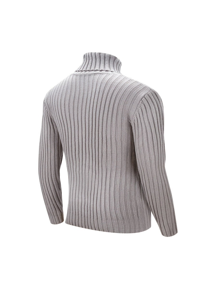 Dexter | Men's Ribbed High Neck Knit Jumper