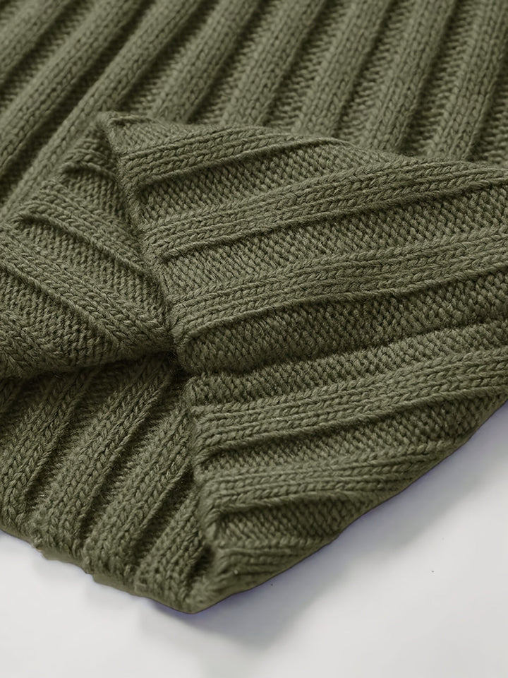 Dexter | Men's Ribbed High Neck Knit Jumper