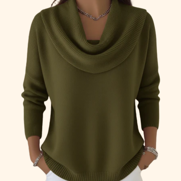 Adele | Women's Relaxed Fit Cowl Neck Jumper