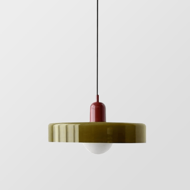 Scandinavian Glass Globe Pendant Light – Modern Minimalist Hanging Ceiling Lamp for Living Room and Dining Room