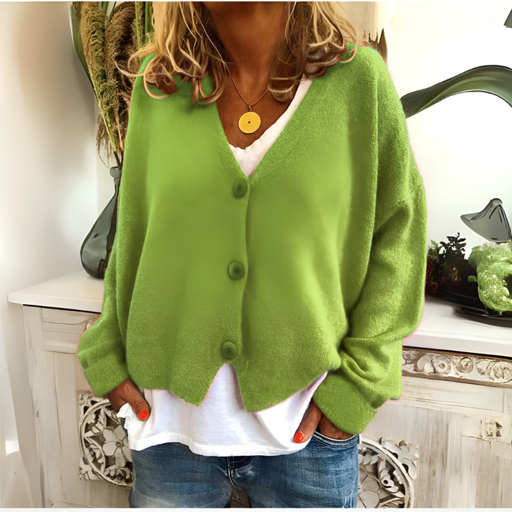 Kitty | Women's Relaxed Fit V-Neck Cardigan