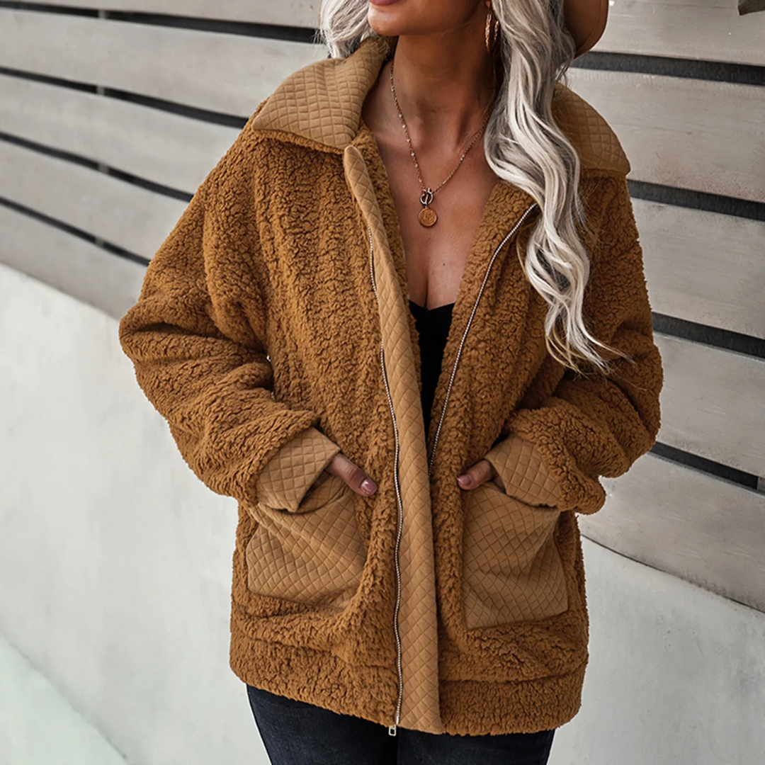 Blanche | Women's Oversized Teddy Fleece Jacket