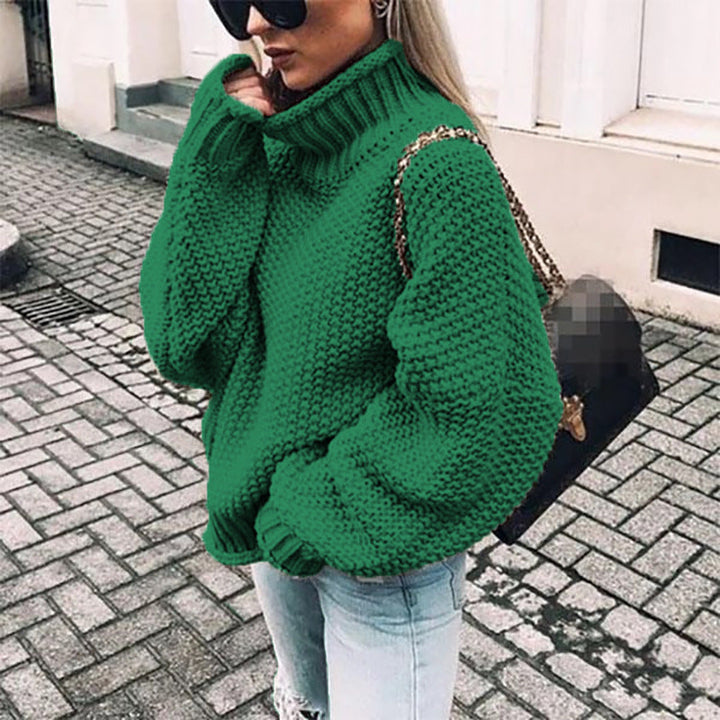 Odette | Women's Chunky Knit Roll Neck Jumper