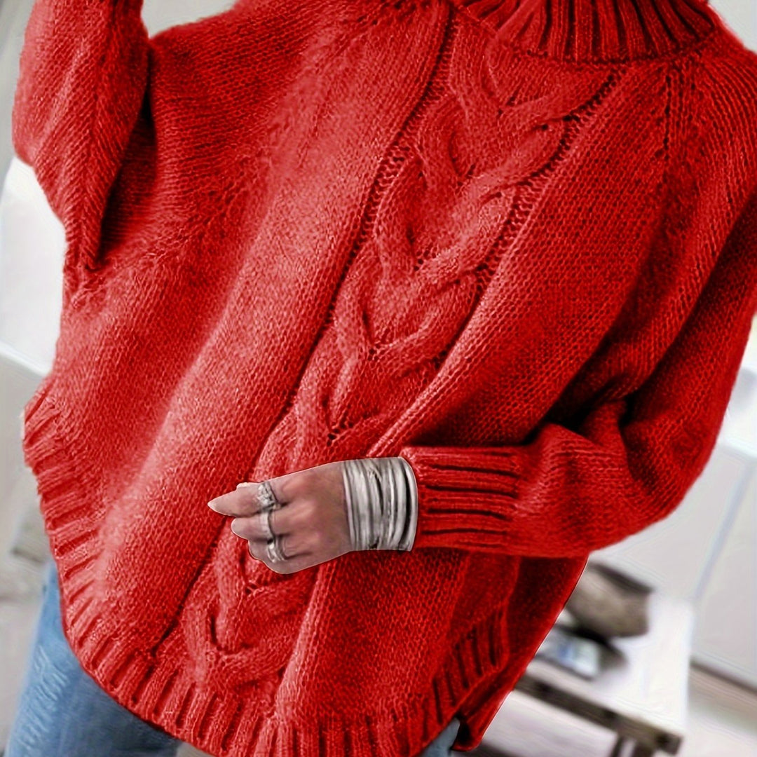 Rhea | Women's Relaxed Fit Cable Knit Jumper
