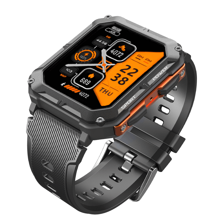 Rugged Smartwatch with Bluetooth Calling – Digital Sports Watch with Activity Tracking and Notifications