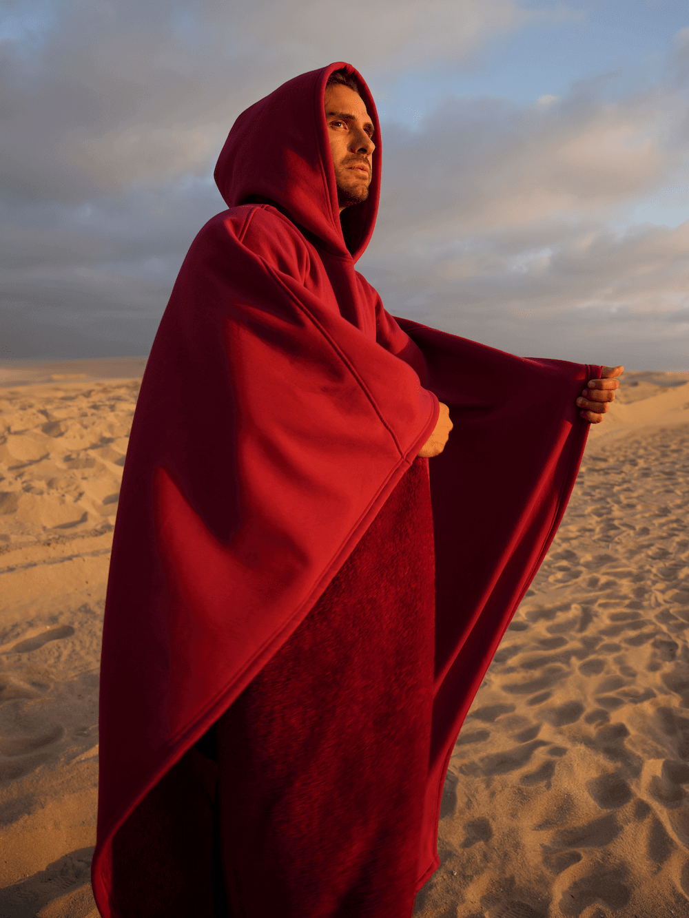Eira | Unisex Oversized Weighted Cloak Hoodie with Soft Lining