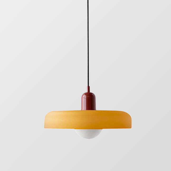 Scandinavian Glass Globe Pendant Light – Modern Minimalist Hanging Ceiling Lamp for Living Room and Dining Room