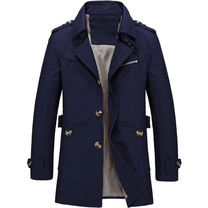 Fergus | Men's Double-Breasted Belted Trench Coat