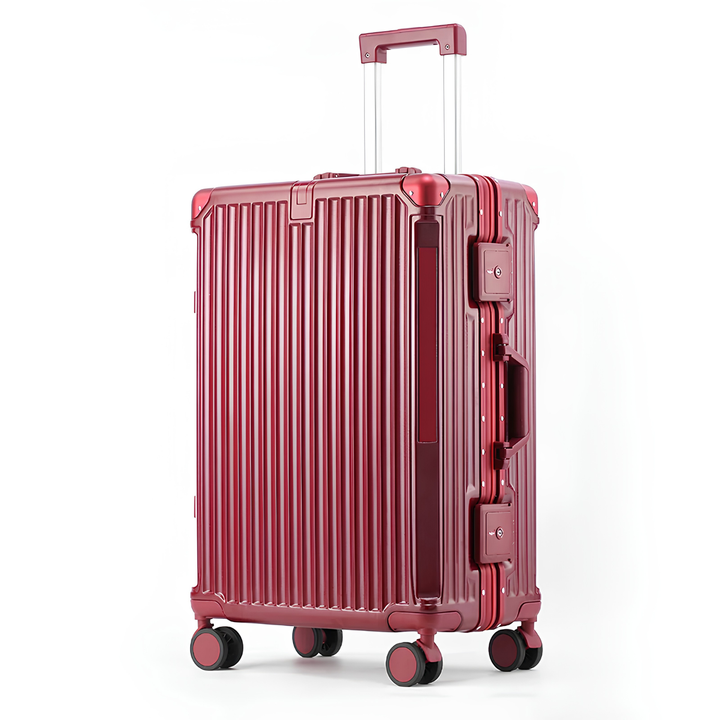 Hard Shell Suitcase with Aluminium Frame – Lightweight Spinner Luggage with TSA Combination Lock