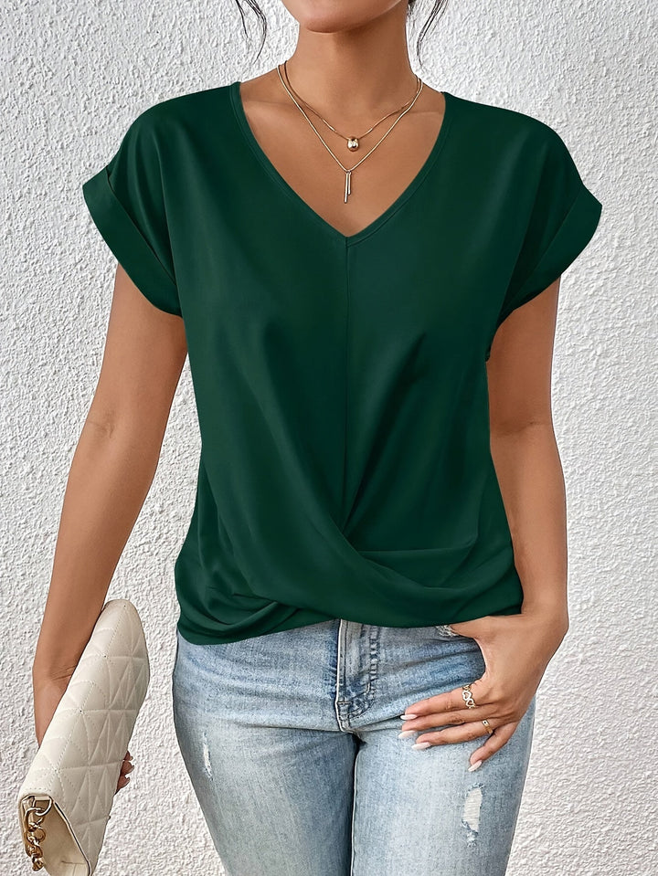Kay | Women's Knotted V-Neck Top