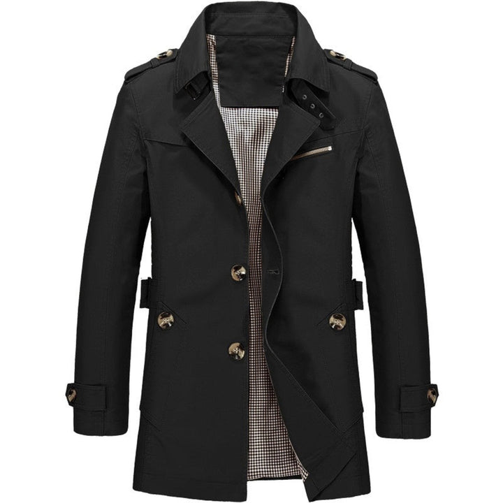 Fergus | Men's Double-Breasted Belted Trench Coat
