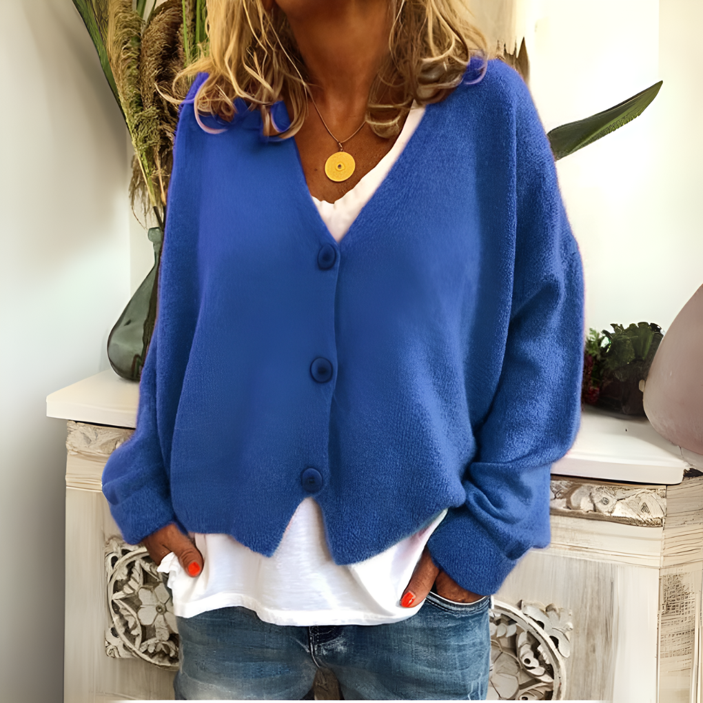 Kitty | Women's Relaxed Fit V-Neck Cardigan