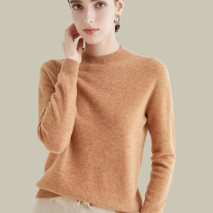 Saskia | Women's Fitted Merino Wool Roll Neck Jumper