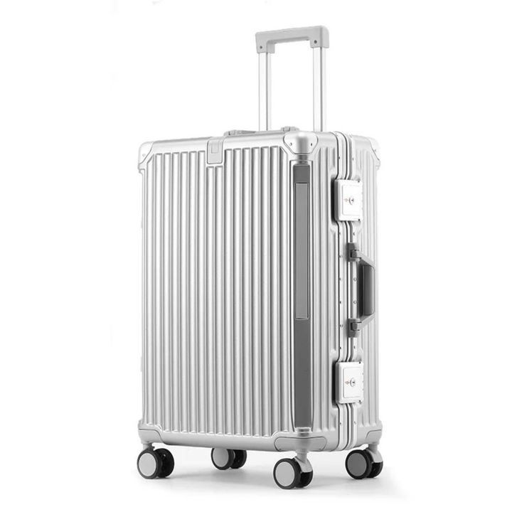 Hard Shell Suitcase with Aluminium Frame – Lightweight Spinner Luggage with TSA Combination Lock