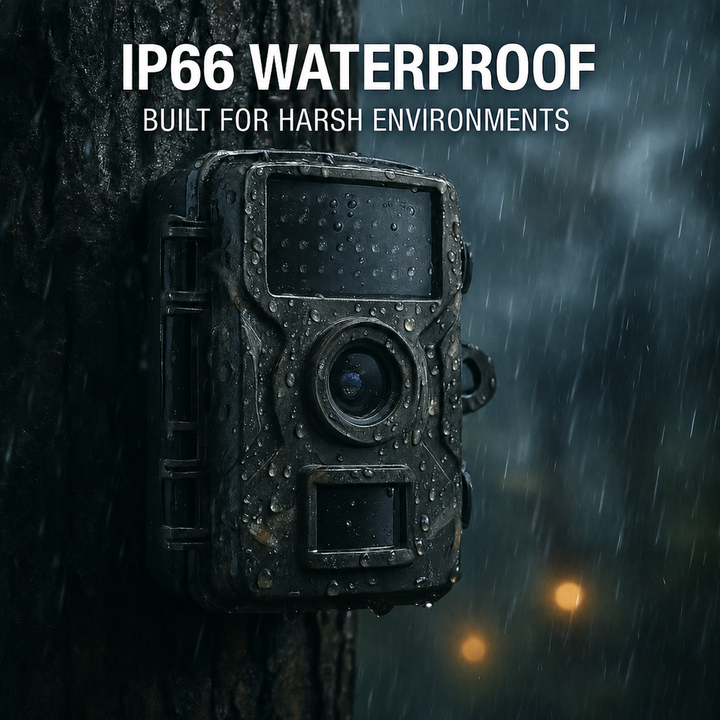 Outdoor Wildlife Trail Camera with Night Vision – 16MP 1080P Motion Activated Camera with IP66 Weatherproof Protection
