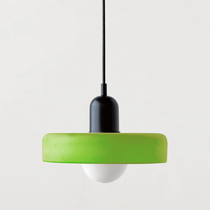 Scandinavian Glass Globe Pendant Light – Modern Minimalist Hanging Ceiling Lamp for Living Room and Dining Room