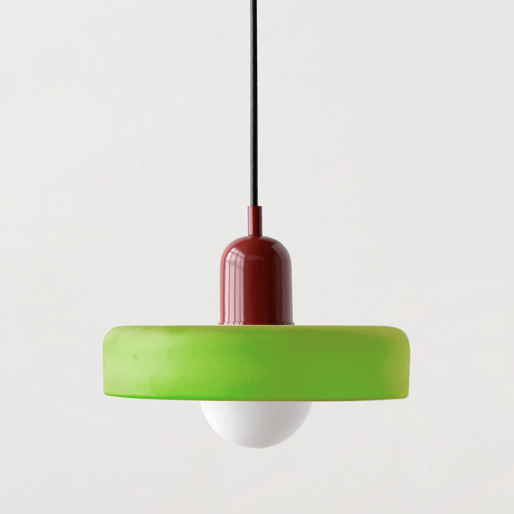Scandinavian Glass Globe Pendant Light – Modern Minimalist Hanging Ceiling Lamp for Living Room and Dining Room