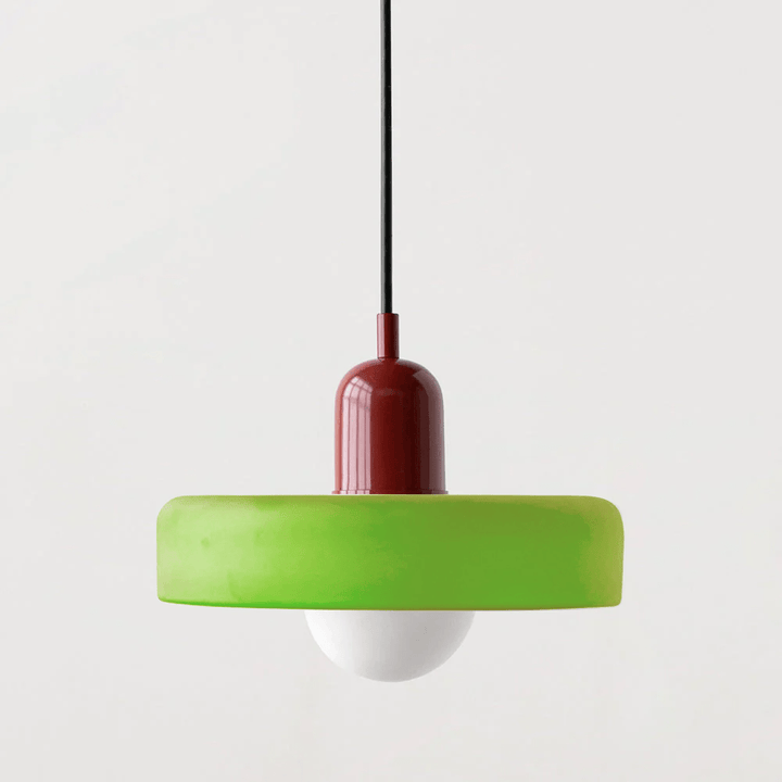 Scandinavian Glass Globe Pendant Light – Modern Minimalist Hanging Ceiling Lamp for Living Room and Dining Room