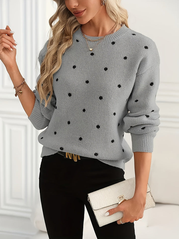 Tilly | Women's Polka Dot Knit Jumper