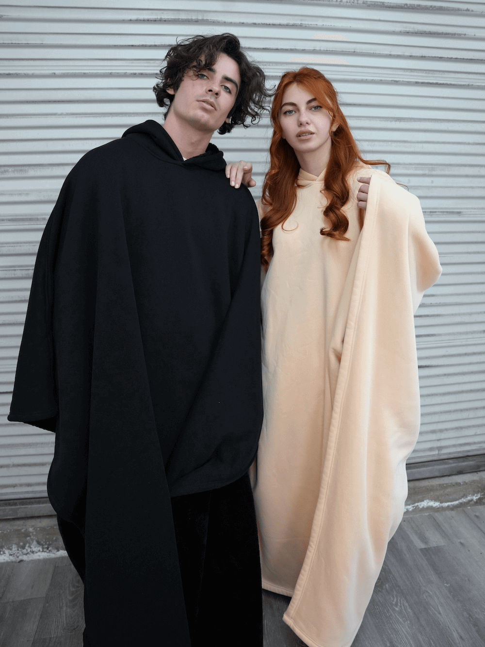 Eira | Unisex Oversized Weighted Cloak Hoodie with Soft Lining