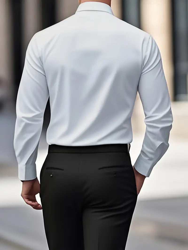 Adrian | Men's Slim Fit Long Sleeve Shirt