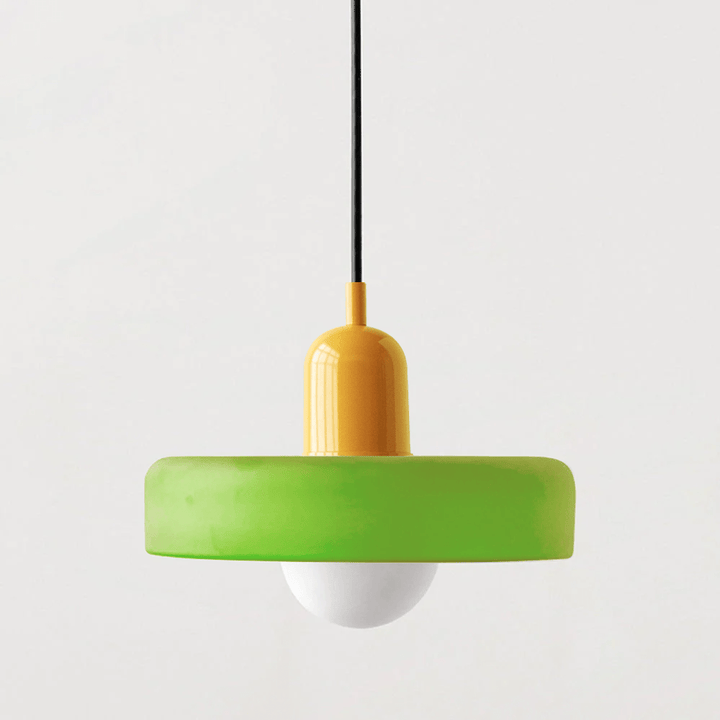 Scandinavian Glass Globe Pendant Light – Modern Minimalist Hanging Ceiling Lamp for Living Room and Dining Room