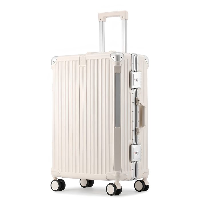 Hard Shell Suitcase with Aluminium Frame – Lightweight Spinner Luggage with TSA Combination Lock