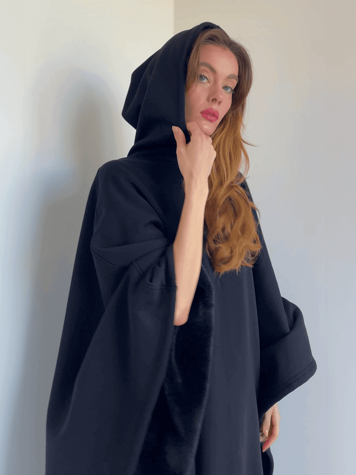 Eira | Unisex Oversized Weighted Cloak Hoodie with Soft Lining