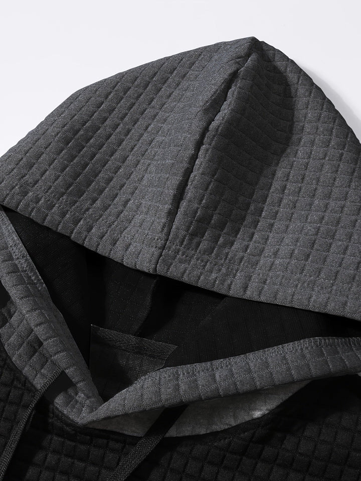 Orson | Men's Textured Colour Block Hoodie