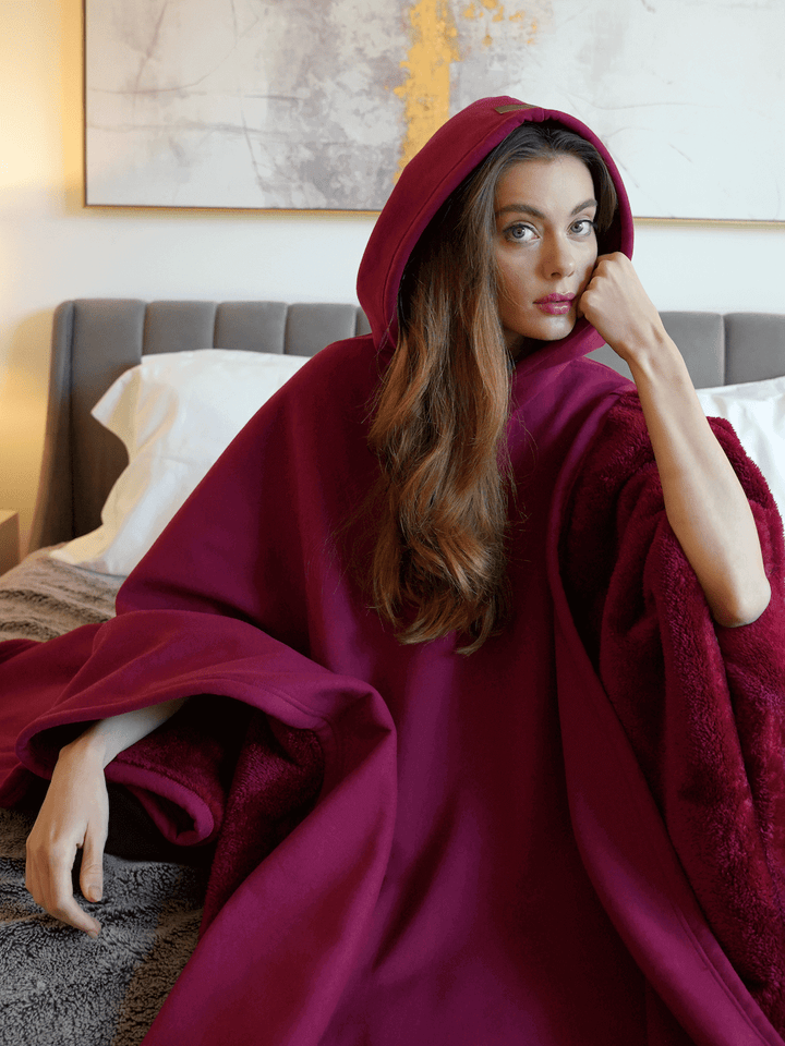 Eira | Unisex Oversized Weighted Cloak Hoodie with Soft Lining