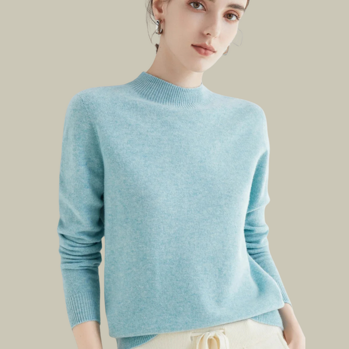 Saskia | Women's Fitted Merino Wool Roll Neck Jumper