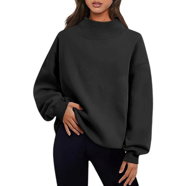Eleri | Women's Oversized High Neck Sweatshirt