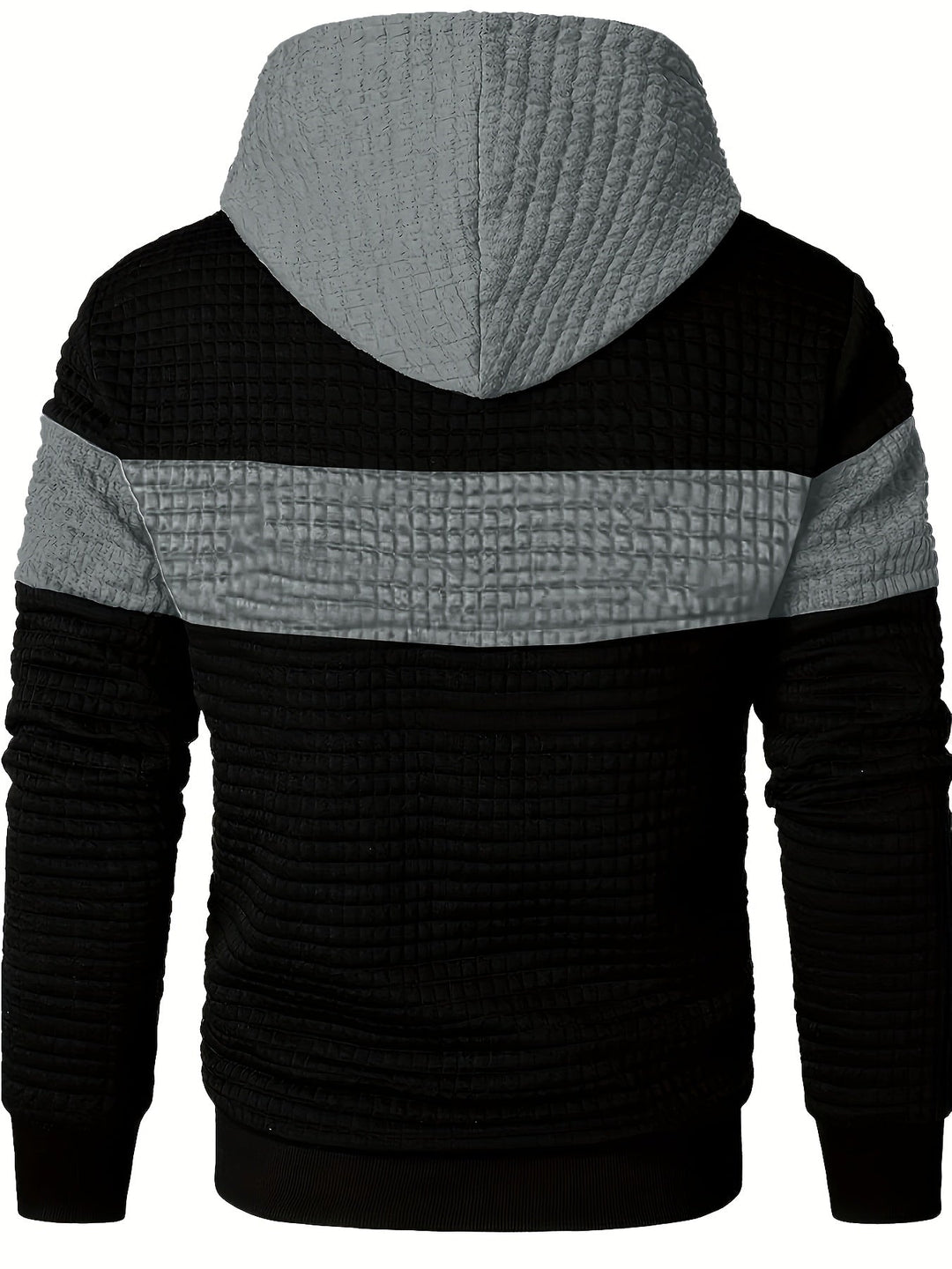 Orson | Men's Textured Colour Block Hoodie