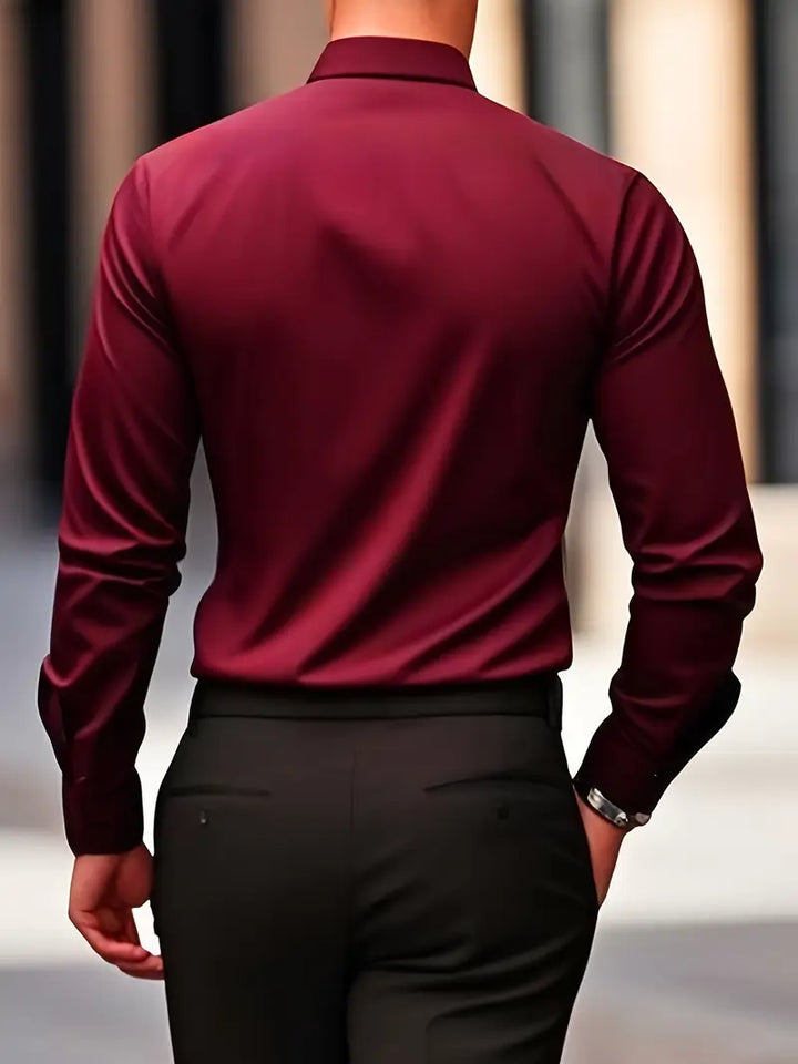 Adrian | Men's Slim Fit Long Sleeve Shirt