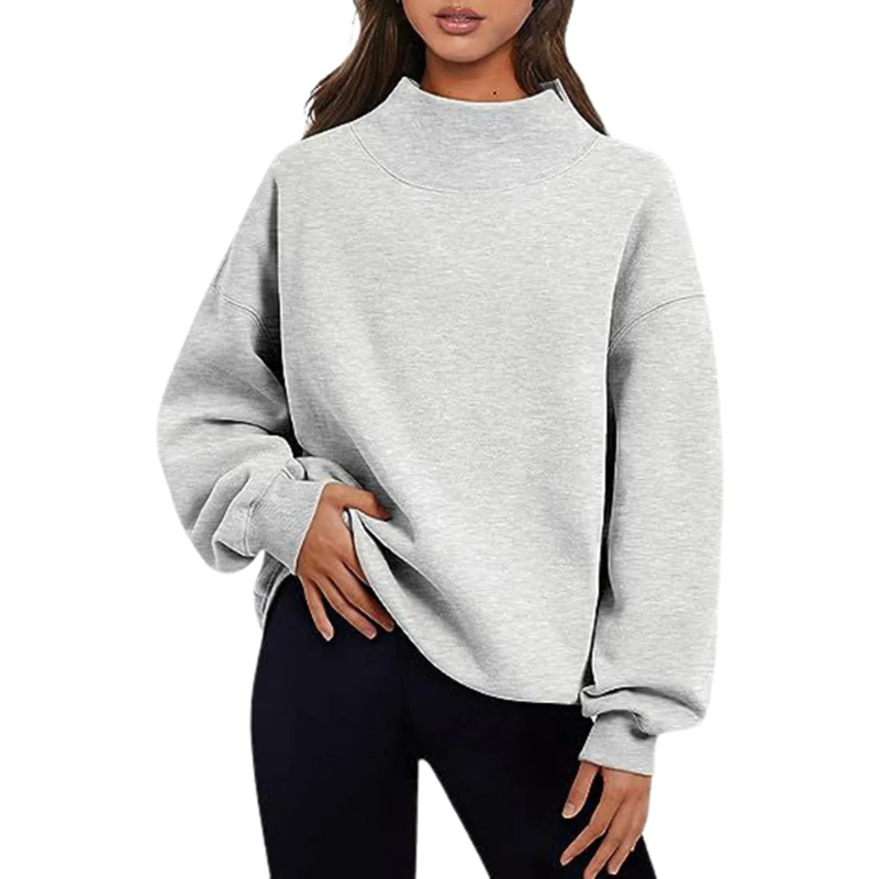 Eleri | Women's Oversized High Neck Sweatshirt