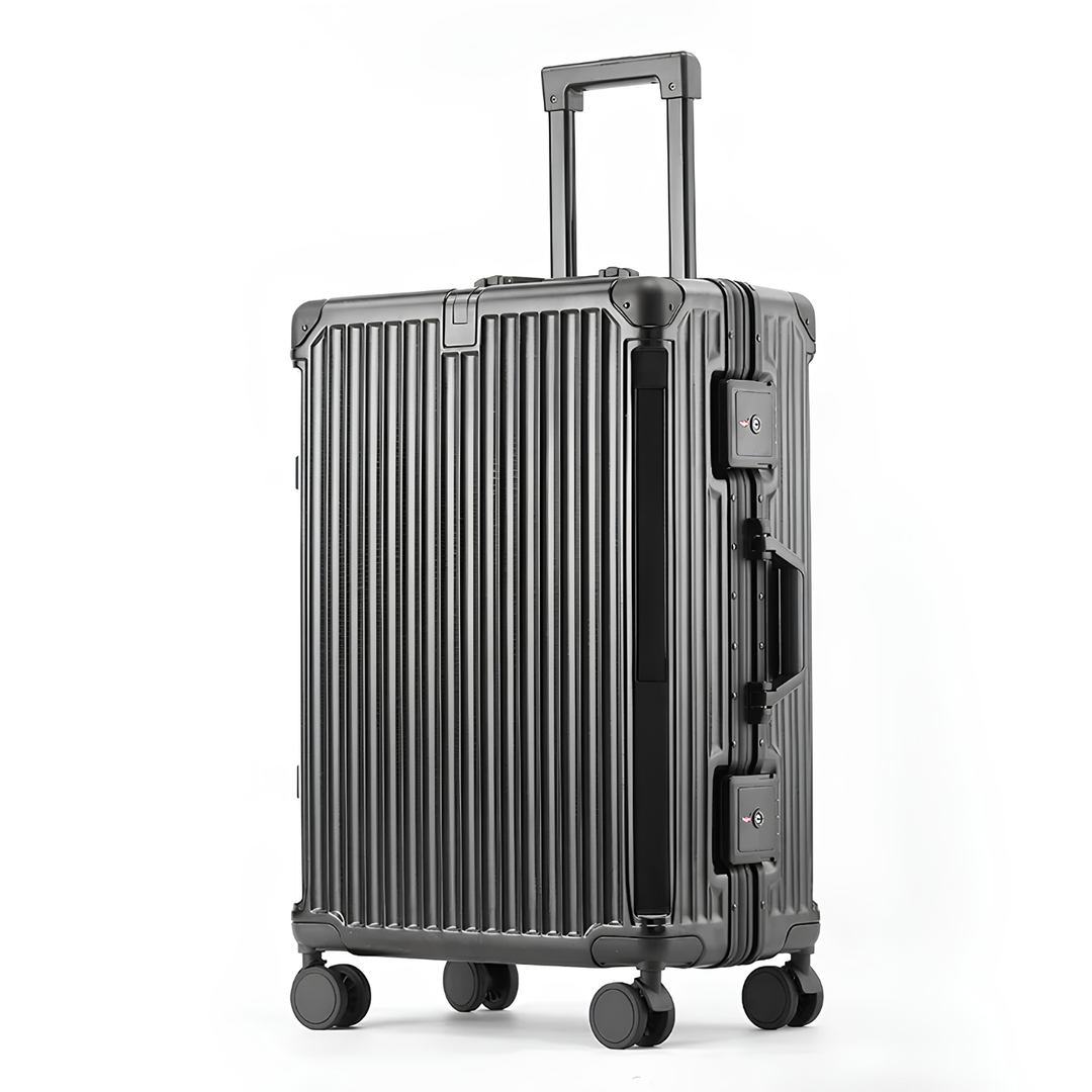 Hard Shell Suitcase with Aluminium Frame – Lightweight Spinner Luggage with TSA Combination Lock