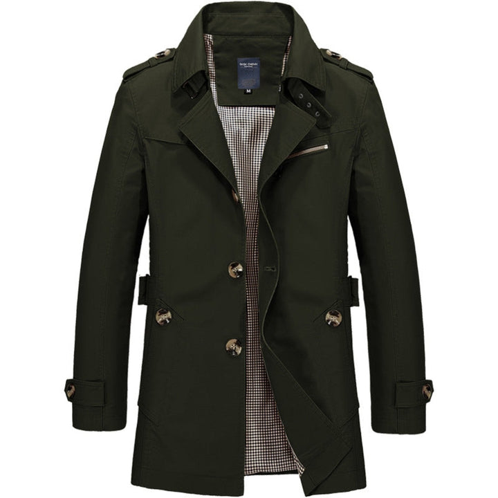 Fergus | Men's Double-Breasted Belted Trench Coat
